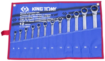 KING TONY набор ключей комбинированный 8-24 мм 12112MRN, 12 шт