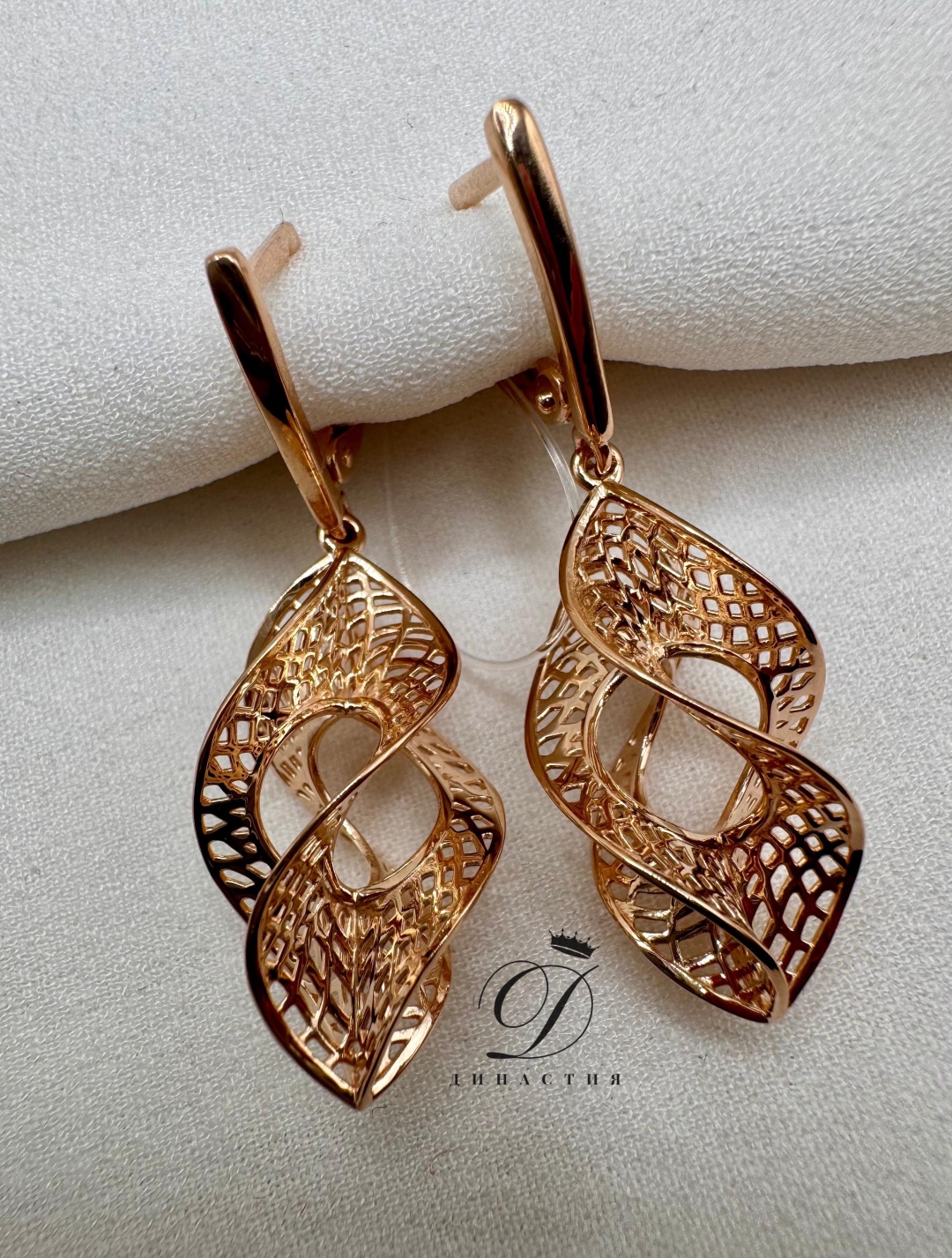 Купить Серьги Диана Диана вес 4.62 г золото, без вставок в Алматы ...