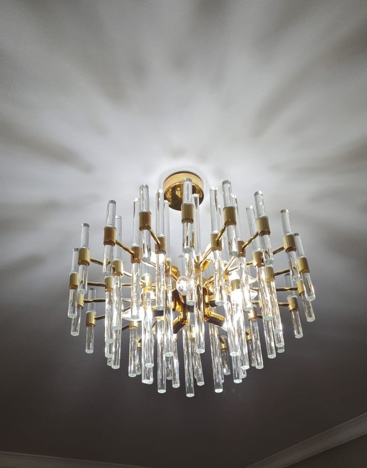 Люстра подвесная Crystal Lux Е14, кол-во ламп: 10 шт