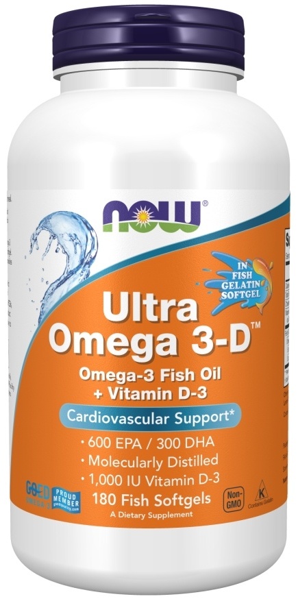 Купить NOW БАД ultra omega 3-d 180 капсул в кредит в Астане – Kaspi Магазин