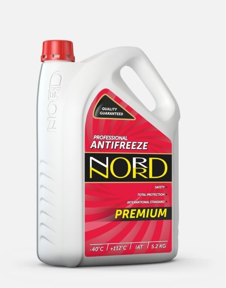 Купить Антифриз NORD Premium красный (розовый) G-12 5.2 л в Алматы ...