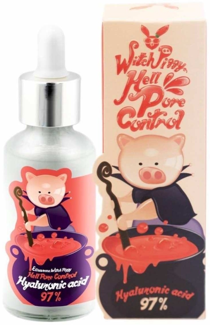 Elizavecca сыворотка Witch Piggy Hell-Pore Control Hyaluronic Acid 97% для лица 50 мл