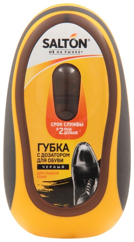 Salton губка черный, Гладкая кожа