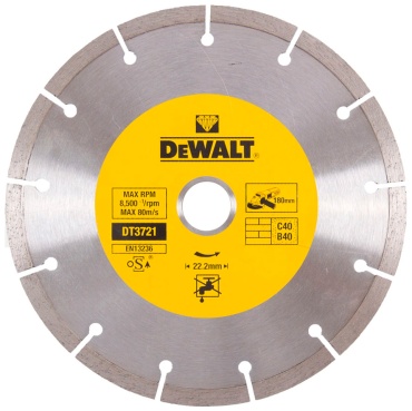 Диск отрезной алмазный 180x22.2х2.1 мм, DeWALT DT3721-QZ