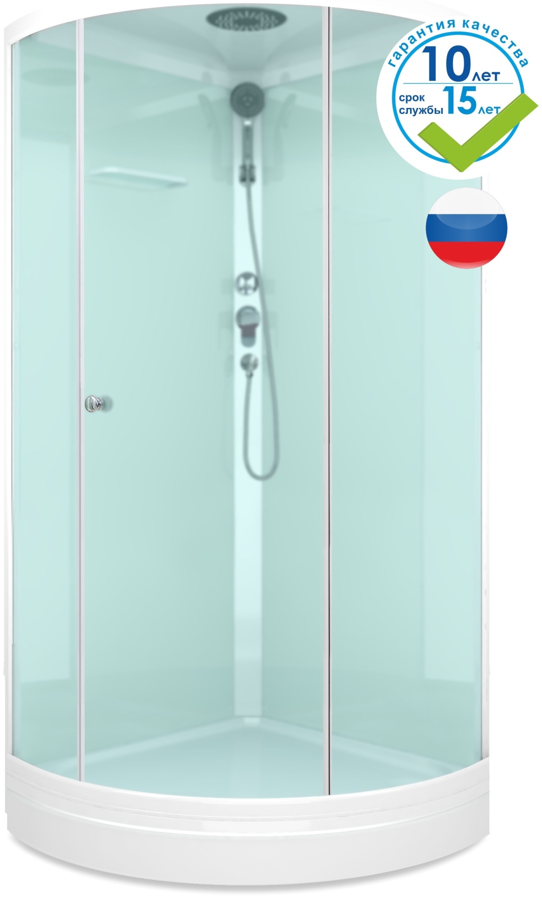 Купить Душевая кабина KABINKA.KZ Simple с крышей 99 без пульта ...