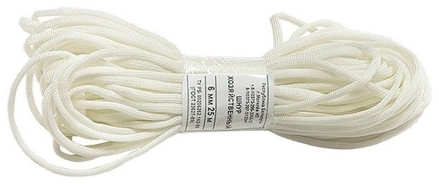 Веревка Сибиртех 93820 25 м, полиэстер