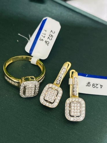Italian Gold 34567 вес 6.91 г золото, фианит