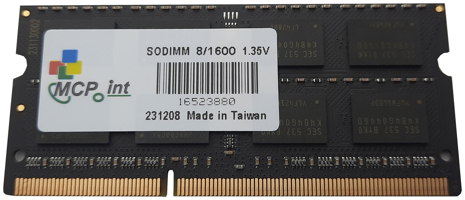 Оперативная память MCPoint SO-DIMMDDR3L8GB1600MHZ 8 Гб