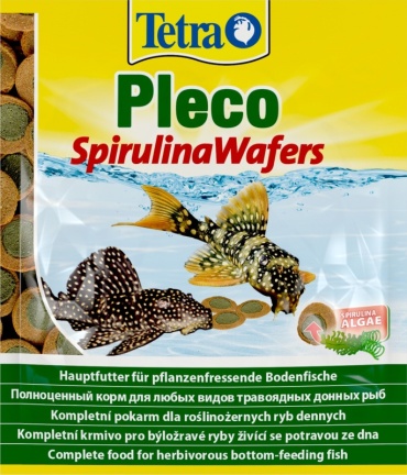 Tetra Pleco Spirulina Wafers таблетки 15 г