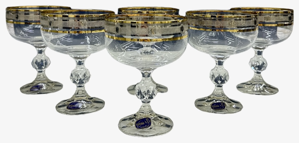 Bohemia Crystal креманка 40149/9084/200 круглая 6 шт, стекло
