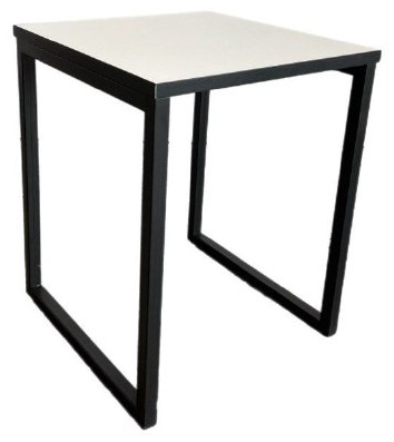 Табурет stulshop ЛОФТ, 44x35x35 см, черный, белый