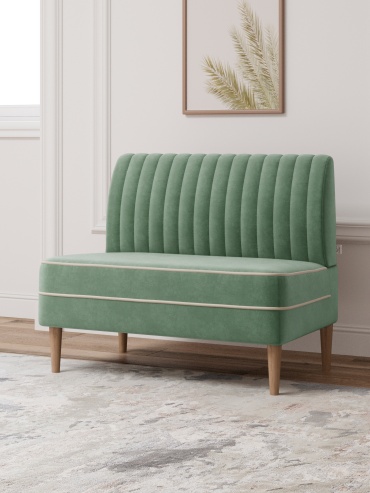 Мини-диван MONOFIX АММА, 100х61 см, обивка велюр, светло-зеленый