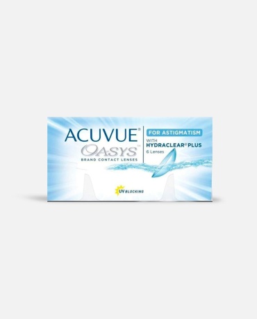 Контактные линзы ACUVUE Acuvue Oasys for Astigmatism -5.25 (-2.25) 010 -5.25 кривизна 8.6 на две недели 6 шт