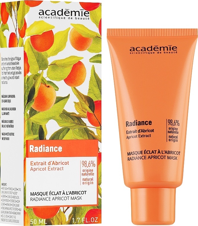 Маска для лица Academie гелевая Radiance Apricot 50 мл