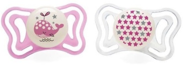 Chicco пустышка, 2 шт, Physio Light Lumi 2м