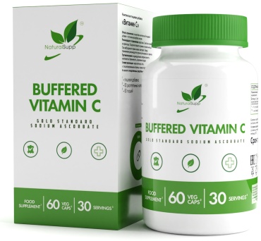 Аскорбат натрия Витамин С NaturalSupp 450 мг 60 капсул