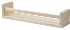 Полка IKEA Беквэм 80487177, 40х10x9 см, бежевый