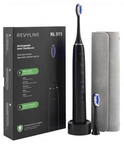 Revyline звуковая щетка RL015 щетина средняя черный