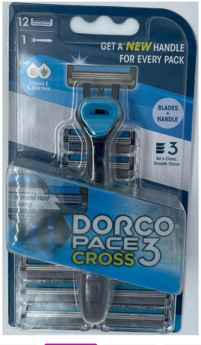 Купить DORCO Pace 3 Cross бритвенный станок 1 шт + сменные кассеты 12 ...