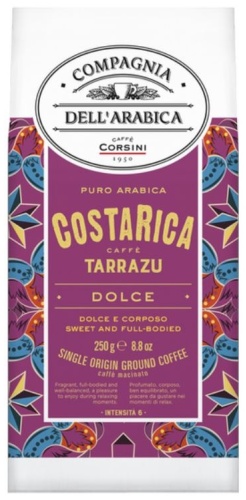 Кофе Corsini Costa Rica Caffe Tirazzu молотый в пакете 250 г