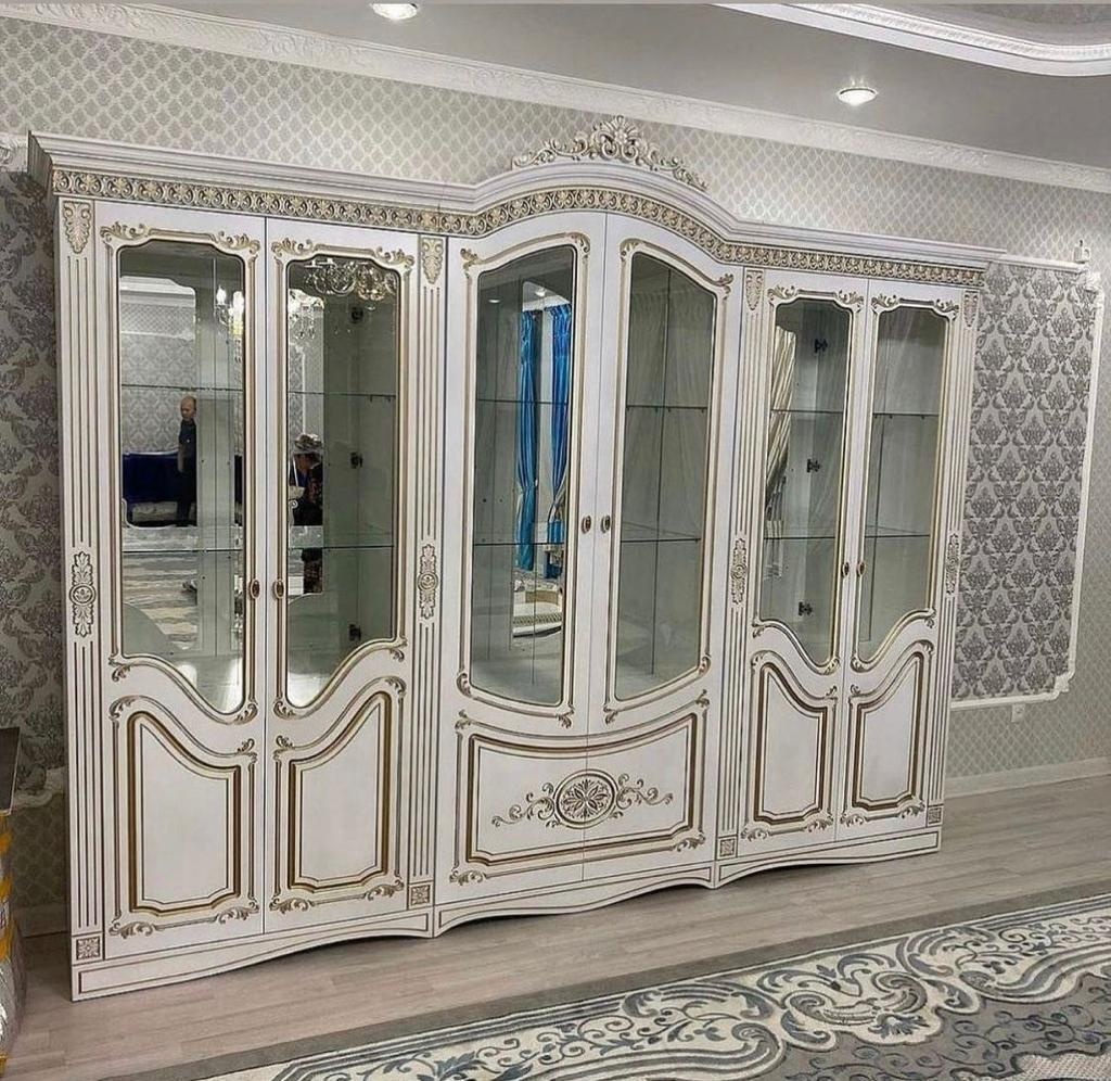 Шкаф-витрина Prestige напольный Изабелла 255х320х45 см