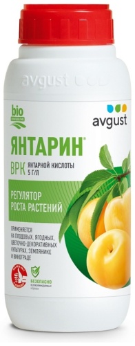 AVGUST жидкость Янтарин (для плодовых, ягодных, цветочно-декоративных культур) 0.5 л кг