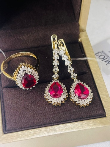 DARI GOLD 57999 вес 5.69 г золото, бриллиант, рубин