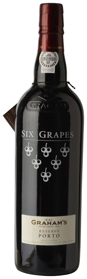 Портвейн Graham`s Six Grapes Reserve Port сладкий,красный 20% 0.75 л