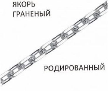 Бронницкий Ювелир ЯГр-70 длина 50 см, вес 5.21 г серебро, плетение якорное
