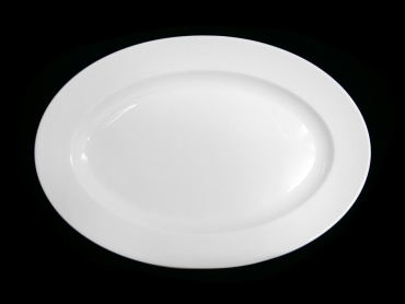 Блюдо Tudor England Royal White for HoReCa 24.5х17.5 см, фарфор, 1 шт