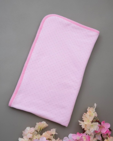 Плед/покрывало Balabaloo Plaid Pink 225, хлопок, розовый