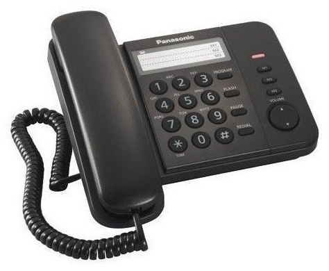 Купить Проводной телефон Panasonic KX-TS2352CAB черный в Алматы ...