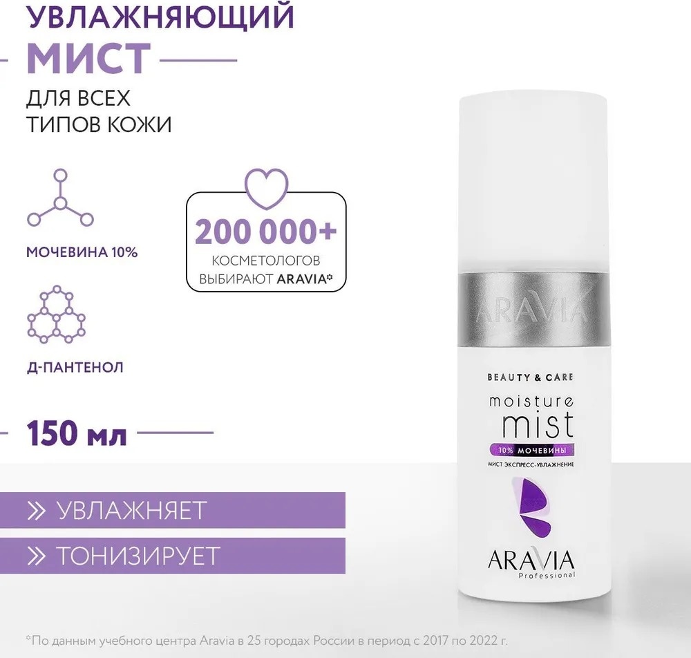 ARAVIA Professional мист Moisture увлажнение с мочевиной 150 мл