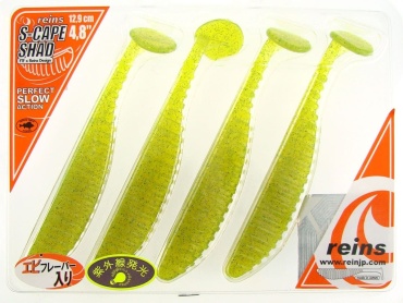 Силикон Reins S-Cape Shad 4.8" 289 Hyuga Citrus