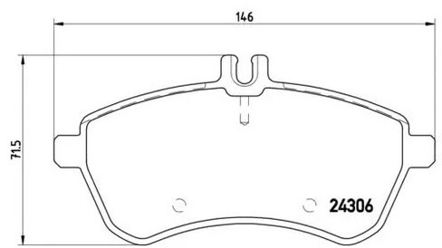 Колодки Brembo передние P50067 1 шт