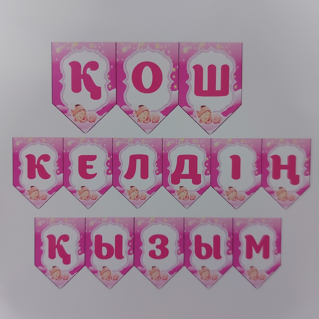Растяжка PARTY Қош келдің қызым