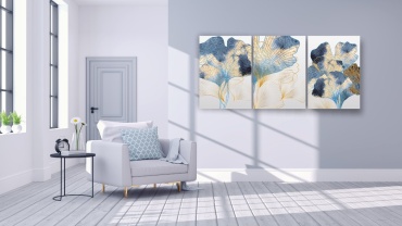 Holst.kz модульная картина Цветы 150x70 см