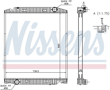 Nissens радиатор основной 63330A