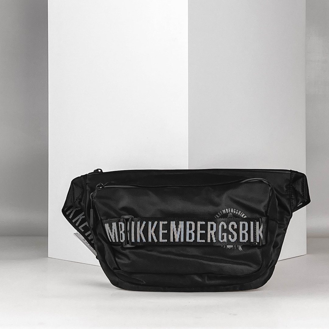 Сумка поясная Bikkembergs нейлон черный