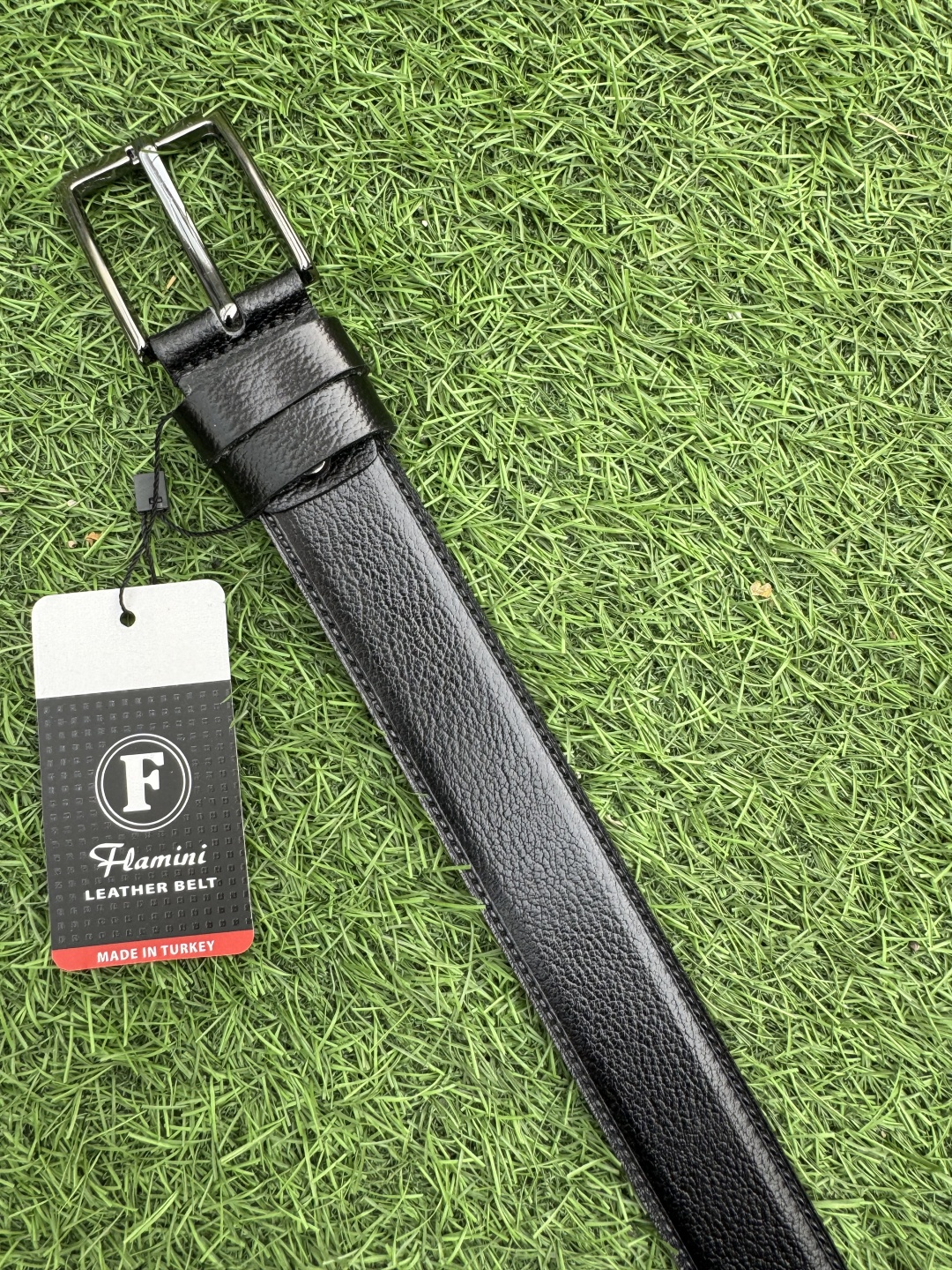 Ремень BELT LEATHER натуральная кожа 120 см черный