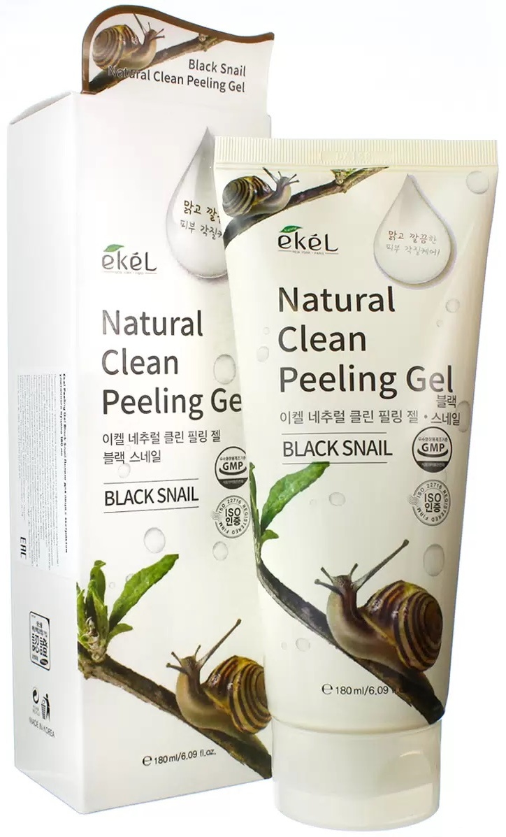 EKEL пилинг Natural Black Snail для тела 180 мл