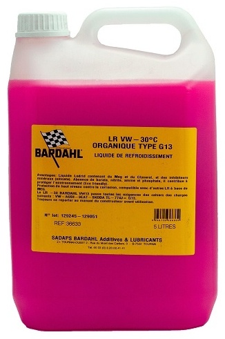 Bardahl 36633 LR VW-30C красный (розовый) G-13 5 л