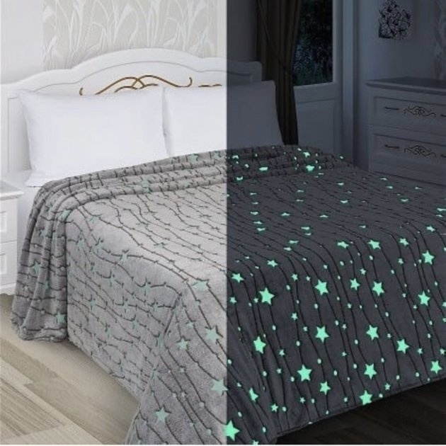 Плед Dana Home 150х200 см, велсофт, серый