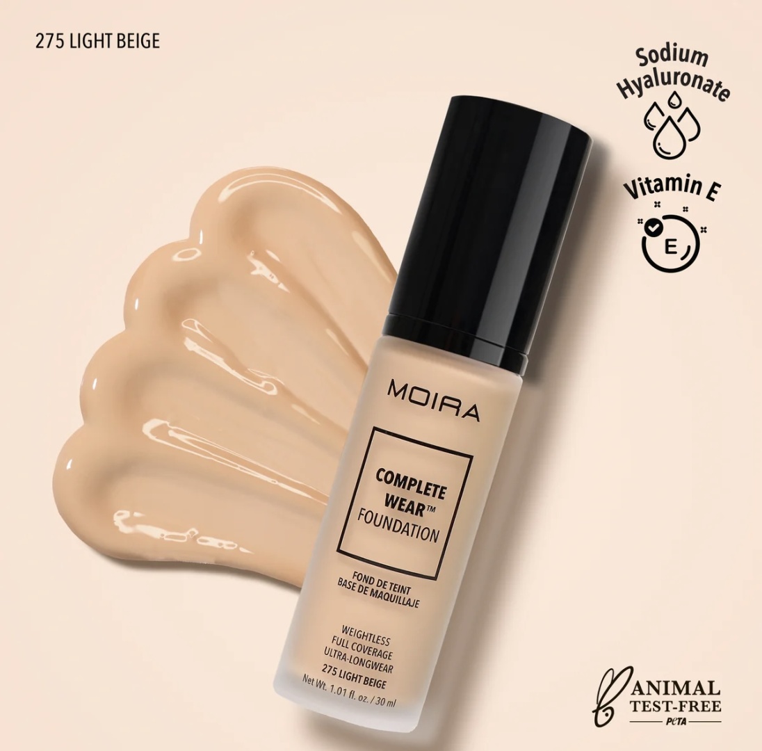 MOIRA Complete Wear Foundation тональный крем 275 Light Beige 30 мл