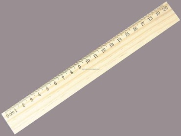 Линейка 2x3 20, 1 шт, дерево, бежевый