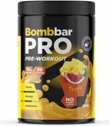 BombBar Pre-workout Мультифрукт 300 г