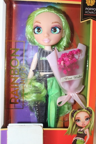 Кукла-модель Rainbow High Jade с букетом 23 см