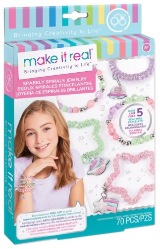Make It Real Sparkly Spiral Bracelets