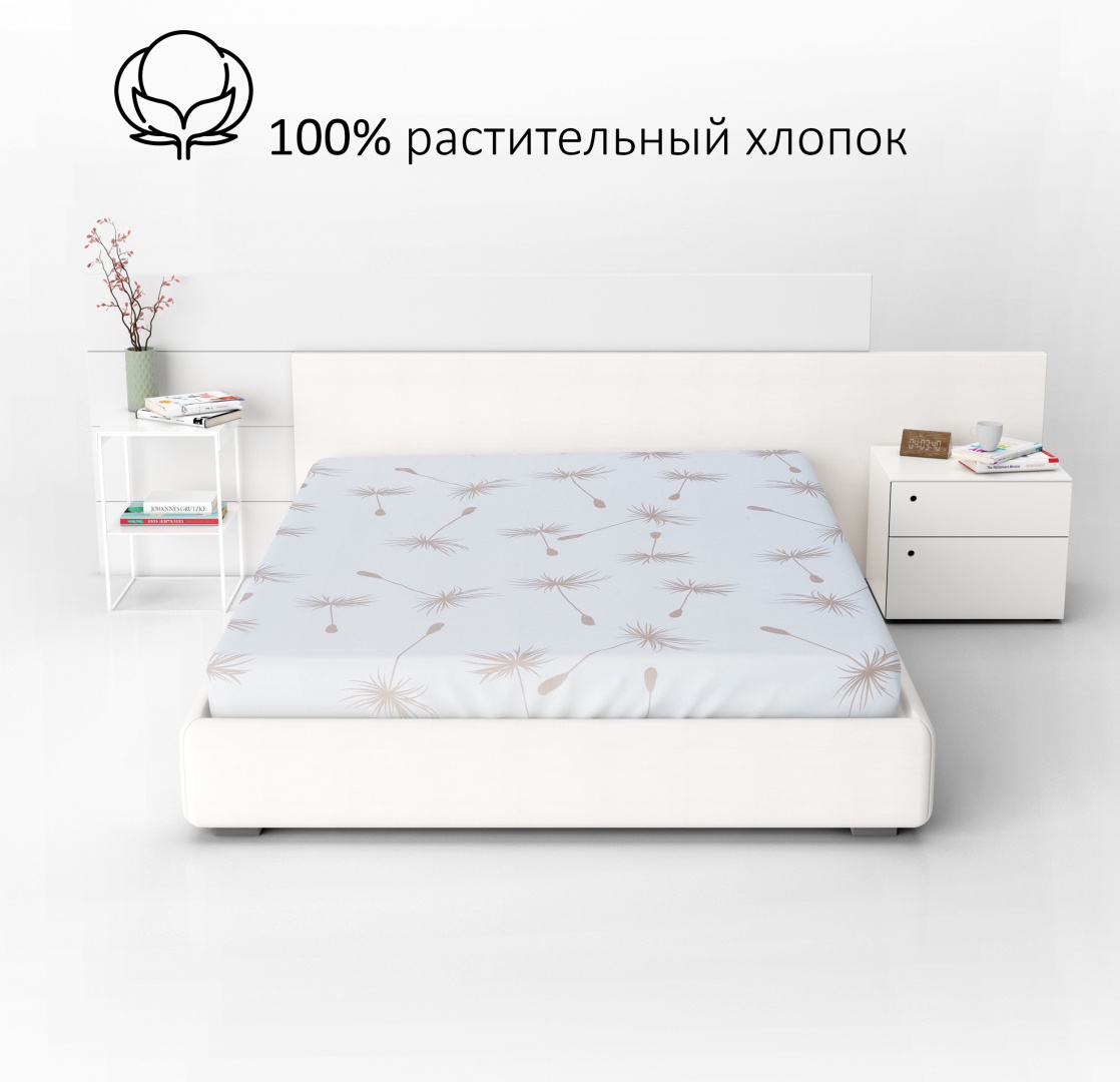 Простыня DOMTEKC Fiori  240x260, ранфорс