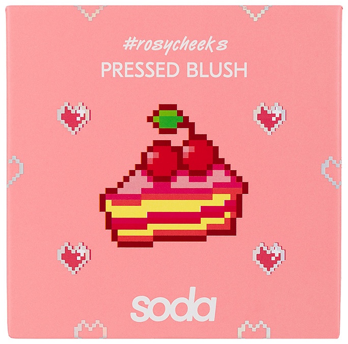 Soda Румяна прессованные #rosycheeks румяна № 101 Cherry Cake, 9 Г